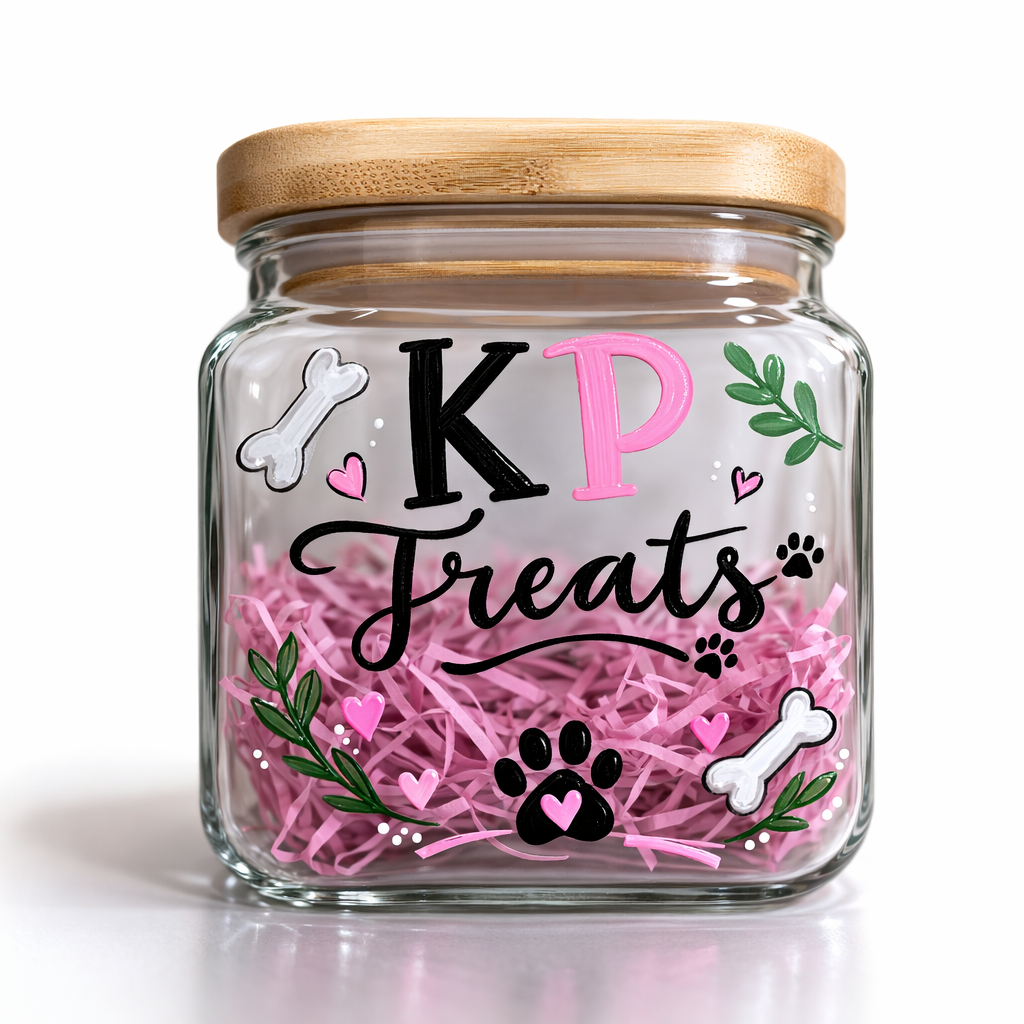 KP Treats Hand-Painted Treat Jar